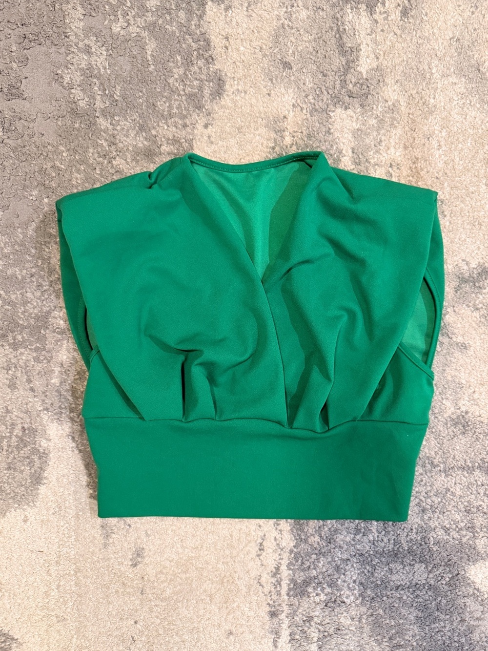 SHEIN Sleeveless Green V-Neck Women's Top